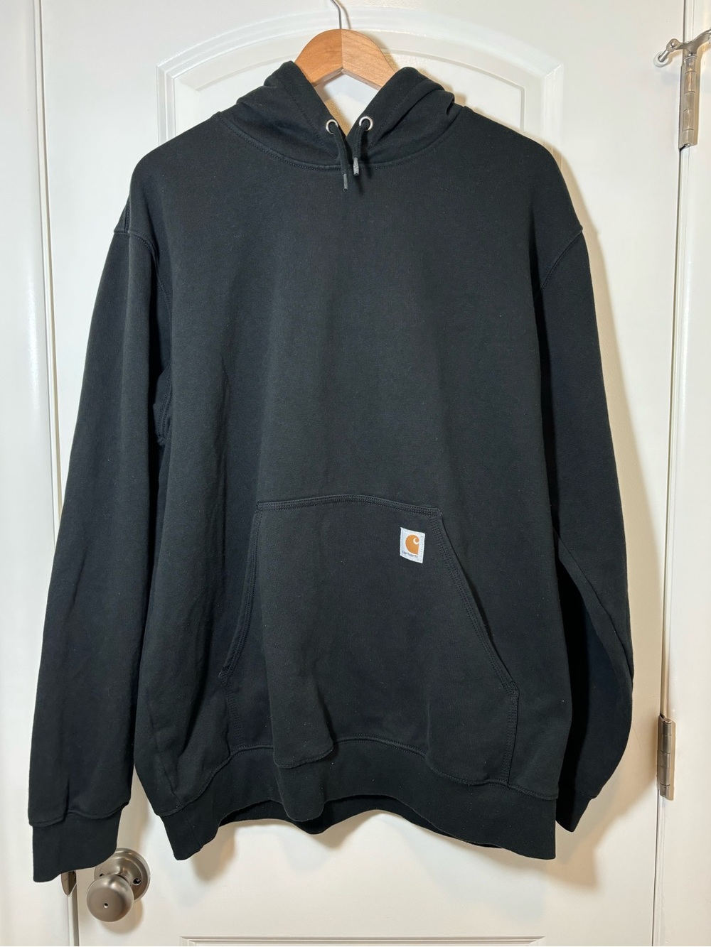 Carhartt Men’s Black Hooded Pullover Sweatshirt